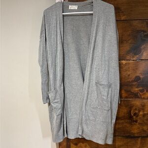 Poof! Gray Women's Cardigan Sweater